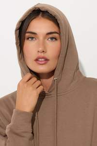 Pull à capuche mode femme, tissu doux et confortable avec capuche à manches longues et cordon de serrage, coupe confortable et décontractée, adapté à une utilisation en automne - Product Image 3