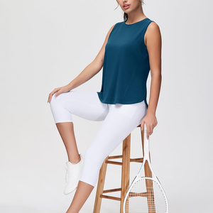 Custom fitness yoga <b>tops</b> for women breathable workout gym wear oem activewear with logo printing and private label options - Product Image 1