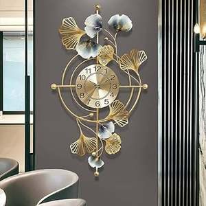 Horloge murale suspendue au design créatif pour la maison, l'hôtel et le restaurant, horloges murales décoratives en métal multicolore pour le salon - Product Image 6