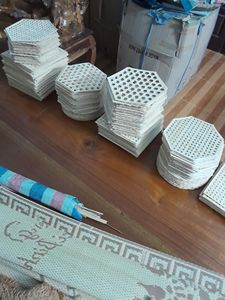 Bamboo Webbing Attractive Price New Year Decorative Product <b>Grid</b> Woven Bamboo <b>Wall</b> Hanging - Product Image 6