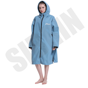 Top Selling Premium Unisex <b>Swim</b> Parka Waterproof Fleece-Lined Warm Jacket with Phone Pocket Hood Wind Resistant 25% Extra Warmth - Product Image 4