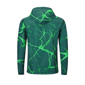 Nouveauté Veste coupe-vent en polyester personnalisée Veste coupe-vent noire à manches longues vierge de couleur unie pour hommes - Product Image 5
