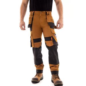 Hi Viz, ropa de trabajo de alta visibilidad para hombres, pantalones para exteriores, Patchwork, duradero, ligero, poliéster, algodón, múltiples bolsillos, ropa de calle para hombres - Product Image 6