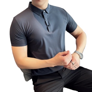 Polo personalizado camiseta fabricante de fábrica bordado gráfico manga corta raya recortada camisa cuadrada - Product Image 6