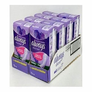 Para almohadillas de incontinencia de 3 capas de algodón discreto para mujeres Absorbencia pesada 48 unidades - Product Image 1
