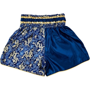 Wholesale Farzaan Shorts International 100% Polyester Satin Durable Unisex Boxing Shorts 120g Plain Embroidery Martial Arts Wear - Product Image 2