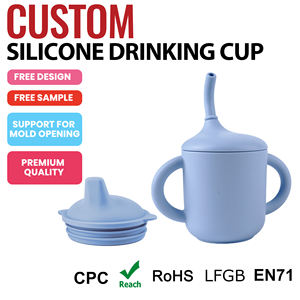 ถ้วยซิลิโคนสำหรับฝึก<span class=keywords><strong>เด็ก</strong></span>ทารกแบบ2-in-1ฝาจับนุ่มสำหรับน้ำขนมขบเคี้ยวของ<span class=keywords><strong>เด็ก</strong></span>วัยหัดเดินซักได้สีตามต้องการ (อายุ<span class=keywords><strong>7</strong></span>-24<span class=keywords><strong>เดือน</strong></span>) - Product Image 2