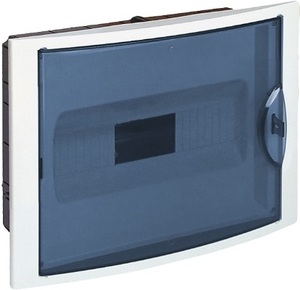 Boîte encastrée pour 14 éléments, panneau et porte fumée, 320x233x75mm. (Solera 5012PF) - Product Image 1
