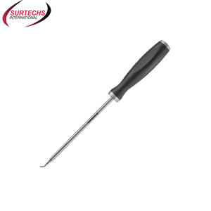 Surtechs Manual Knee Arthroscopy Instrument <b>Stainless</b> <b>Steel</b> Chondro Picks with 60 Degree <b>Angled</b> Tip - Product Image 2
