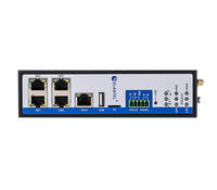 Router Industrial 5G con Doble SIM y Ethernet Gigabit, Compatible con WiFi 6, Procesador de Doble Núcleo ARM, 512 MB de DDR3, 4 GB de EMMC, Puertos Seriales para Fábricas Inteligentes