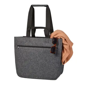Sacs fourre-tout promotionnels durables Softbasket en feutre doux pour le merchandising - Product Image 2