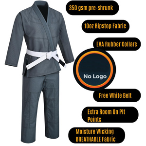 Kimono de Jiu-Jitsu Kimono de Jiu-Jitsu en tissu respirant Lavable en machine Pré-rétréci Kimono parfait pour l'entraînement aux arts martiaux - Product Image 3