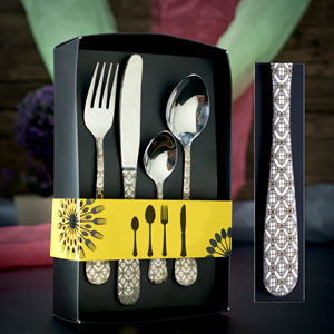 Couverts en acier inoxydable au design de luxe Ensemble d'ustensiles Fourchette à dîner Couteau Cuillère pour la maison Hôtel Restaurant - Product Image 1