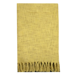 Collection Premium, jeté de haute qualité 100% coton uni, écologique, avec taille et couleurs personnalisées, 300 g/m², utilisation toute saison - Product Image 1