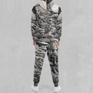 Survêtements d'hiver décontractés à capuche pour hommes, personnalisables, unis, grandes tailles, imprimés par sublimation, respirants, écologiques, vente en gros, OEM - Product Image 2