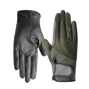 Gants d'équitation antidérapants pour enfants en gros, gants d'équitation en cuir et en maille, logo personnalisé, petite taille, gants d'équitation d'hiver - Product Image 2