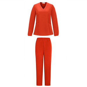 Hospital <b>Doctor</b> Uniform Extended Long Sleeve Medical Scrubs <b>Set</b> 100% Cotton Breathable Comfortable Unisex - Product Image 5