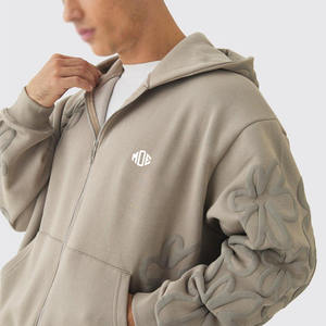Sudaderas con Capucha Extra Grandes Personalizadas para Hombre con Diseño de Estampado en Relieve, Logotipo Personalizado, Sudaderas de Forro Polar Estilo Urbano, Venta al Por Mayor OEM - Product Image 4