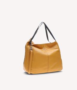 Sac Hobo Vintage Jaune en Cuir Véritable pour Femme, Sac à Bandoulière Souple et Décontracté, Convertible en Sac Bandoulière ou Sacoche, Grand Fourre-tout à Deux Bretelles - Product Image 5