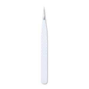 2026 Private Labeling Stainless Steel Right-Handed 28 Teeth Short Handle Angled Lash Tweezers 45 Degree Manual <b>Reusable</b> <b>Eyelash</b> - Product Image 4