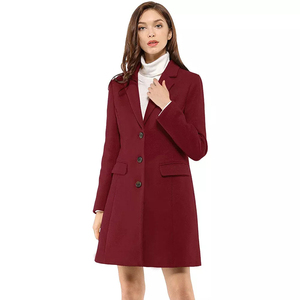 Custom Made Your Own Design High Quality Best Design 2026 OEM ODM <b>Women</b> Latest Design <b>Long</b> Woolen Eco-Friendly Double <b>Coat</b> - Product Image 5