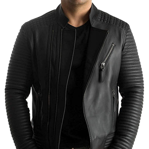 Nuevas llegadas de gran tamaño de cuero Casual cuello de béisbol tendencia PU ropa de hombre chaquetas de cuero chaquetas de hombre servicio OEM - Product Image 1