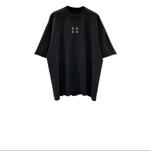 เสื้อยืดผู้ชายแขนสั้นโอเวอร์ไซส์ผ้า100% คอตตอนพิมพ์โลโก้ - Product Image 1