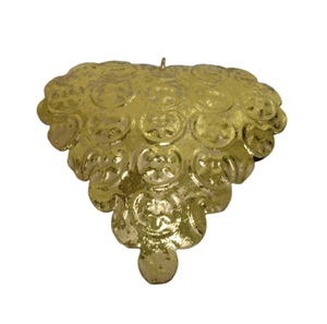 New Arrival Decorative <b>Metal</b> Iron Hanging Heart Gold <b>Foil</b> for Wall Decoration Customized Handmade Wholesale in Bulk - Product Image 1