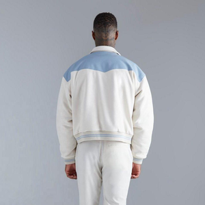 Chaqueta Universitaria de Alta Calidad con Logotipo Personalizado para Hombre, Chaqueta Bomber de Cuero con Forro Polar para Invierno, Chaqueta Universitaria con Bordado de Letras para Primavera - Product Image 2