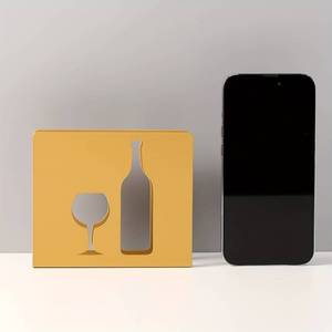 <b>Tissue</b> Dispenser Iron Art Western <b>Tissue</b> Dispenser Glass and Wine Bottle Design Napkin <b>Holder</b> Metal Napkin Rack for <b>Kitchen</b> - Product Image 5