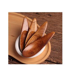 Best Selling Long Handle Acacia Wood Salad Utensils Set Popular Style Wooden Serving Tools for Parties <b>Mirrored</b> Polish - Product Image 4