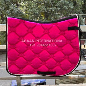 แผ่นรองอานม้าผ้าซาตินสีแดงพร้อมเชือกท่อ - Product Image 6