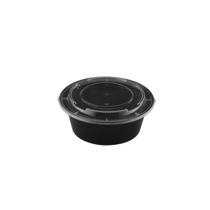 40oz Round <b>Microwaveable</b> Container with Lid 150 <b>Sets</b> (50/6) Base Dimensions 7.3x2.6 in - Product Image 1