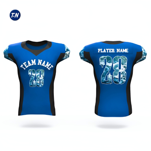 Conjunto de Uniforme de Fútbol Americano al por Mayor, Pantalones Cortos 3D para Hombre, 100% Poliéster, Estampado, Personalizado, Tallas Grandes para Adultos, Transpirable, de Secado Rápido - Product Image 4