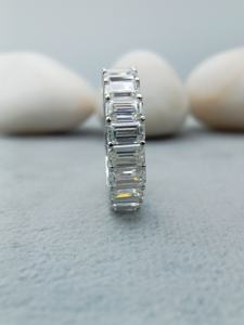 Bague de fiançailles et de mariage personnalisée en diamant solitaire VVS certifié GIA, tendance, en argent 925, cadeau d'anniversaire et de fête 100% - Product Image 6