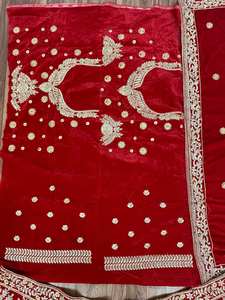 Lehenga Choli Tradicional Étnico Indio-Pakistaní para Mujer, para Bodas y Fiestas, Invierno y Verano, Sin Arrugas, Protección Solar Alta - Product Image 5