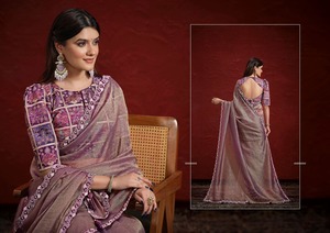 New Designer Ethnic Silk Saree Collection <b>for</b> Party Wear with Floral Pattern - Product Image 2