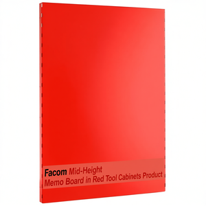 Tablero de notas de altura media Facom en rojo para gabinetes de herramientas - Product Image 2
