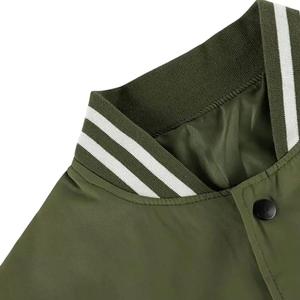 Men's Winter Athletic College Baseball Fitness Training Varsity Jacket with Quick Dry Feature Polyester/Cotton Material - Product Image 3