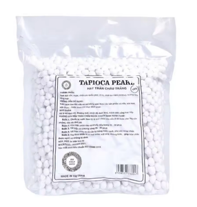 Perles de tapioca noires et blanches, perles de boba, adaptées aux boissons de thé à bulles, aux desserts et aux applications de restauration - Product Image 1