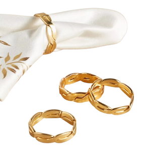 Servilleteros de diseño de lujo de forma redonda con color personalizado a precios al por mayor hoteles con tamaños de 3 pulgadas - Product Image 1