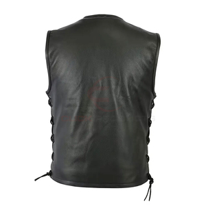 Chaleco de Cuero para Hombre sin Mangas, Transpirable, Impermeable, Ecológico, Diseño Personalizado, Moda 2025, Precio Razonable, MOQ Bajo - Product Image 3
