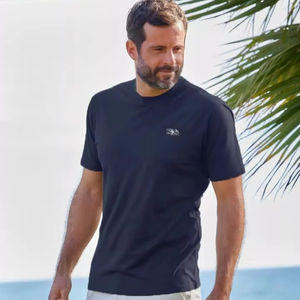 T-shirt vintage hip-hop surdimensionné en coton lourd de haute qualité pour hommes, 180 g/m², tricoté, taille plus - Product Image 5