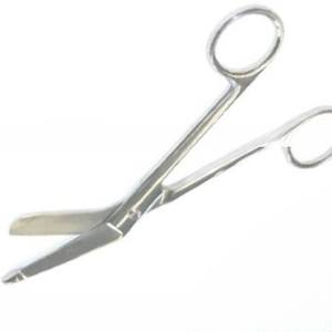 กรรไกรลิสเตอร์คุณภาพพรีเมี่ยมสำหรับผ้าพันแผลใบมีดโค้ง14ซม. สำหรับตัดผ้าพันแผลเครื่องมือผ่าตัด - Product Image 5