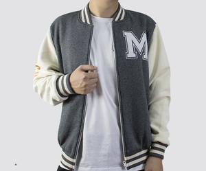 Logo personnalisé OEM Designer Hommes Stand Varsity Veste pour Hiver Broderie Baseball Streetwear Cuir Chenille Patch Blanc Hommes - Product Image 1
