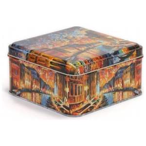 กล่องเก็บโลหะ1.9L แม่น้ำ Afremov ตะกร้าโลหะสี่เหลี่ยมขนาด158x158x80มม - Product Image 1