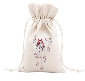 Pochette en mousseline de coton personnalisée OEM avec pochette en coton naturel disponible conçue sur mesure à vendre par les exportateurs - Product Image 3