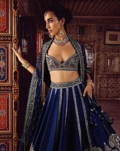 Colección de Lehengas de Diseño Rangoli en Faux Georgette con Lentejuelas y Bordado de Hilo, Choli Ajustado con Dupatta para Ocasiones Especiales - Product Image 5