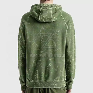Sweat à capuche coupe classique avec finition délavée à l'acide Basics Sweat à capuche léger délavé à l'acide pour hommes avec une sensation douce - Product Image 4