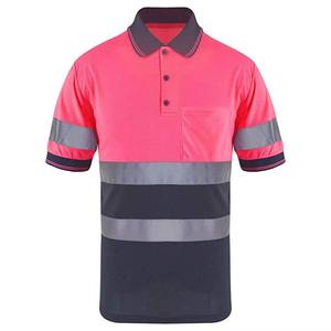 Chemise de sécurité réfléchissante haute visibilité en gros OEM, couleur personnalisée, manches courtes, polo de sécurité, faible MOQ, logo personnalisé, t-shirt de sécurité pour homme - Product Image 6
